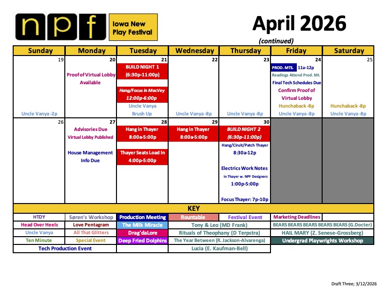 NPF Calendar April (part 2) 2026